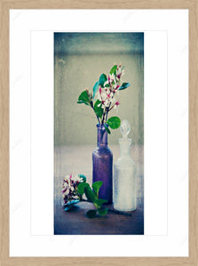 Bottles and Flowers Still Life Portrait